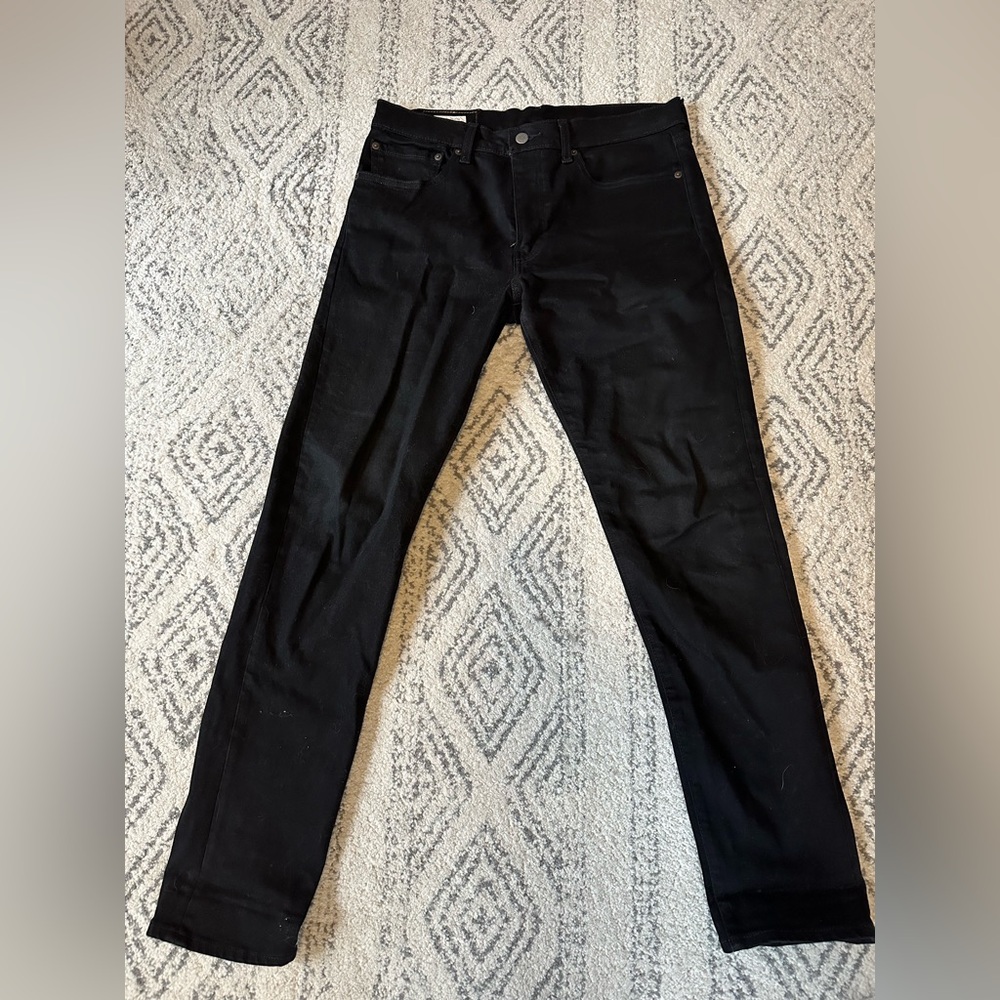 Levi’s 512 slim taper black jeans, 32x32